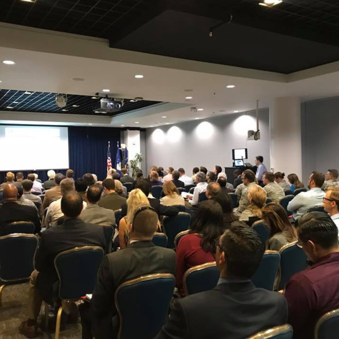 Members fill the room at an NDIA Greater Los Angeles Chapter event