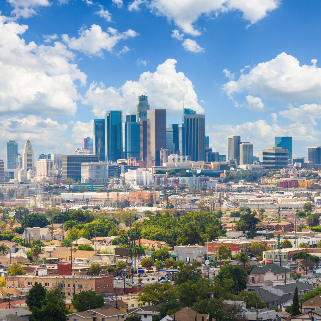 The Los Angeles skyline